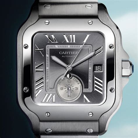 cartier santos de cartier dual time|cartier dual time watch.